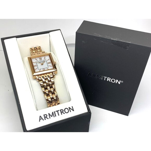 Armitron Women\'s Watch 75/5831RG Quartz Mother of Pearl Dial Rose Gold Steel main image 6